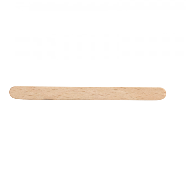 Holzspatel, Länge 11 cm. Breite nur 1 cm. 100 Stück pro Box.