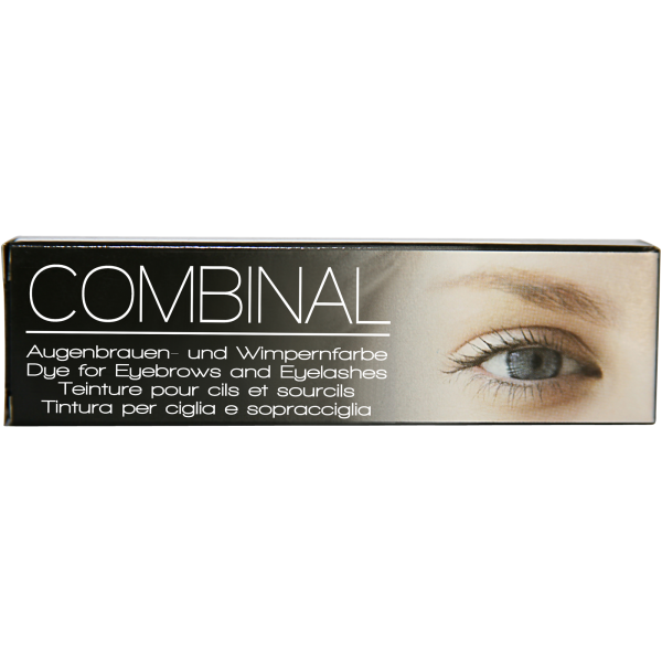 COMBINAL Augenbrauen- und Wimpernfarbe, schwarz, Tube 15 ml